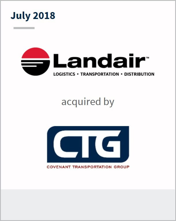 July 2018 Landair has been acquired by CTG