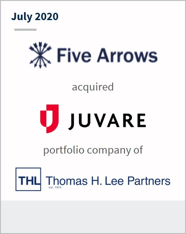 July 2020 Five Arrows has acquired Juvare a portfolio company of Thomas H. Lee Partners