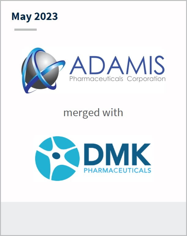 May 2023 Adamis Has merged with DMK Pharmaceuticals