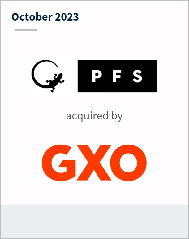 October 2023 PFSweb Has been acquired by GXO