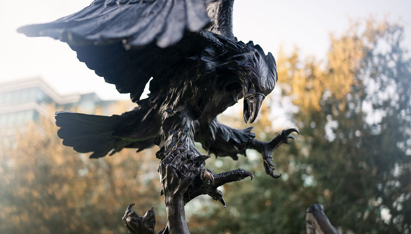 Raymond James art sculpture of eagle